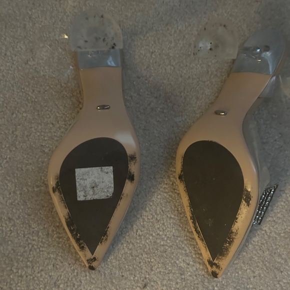 Tony Bianco Laos Heel in Clear Vinylite (9.5) 🦋 Butterfly Detail 🦋 - Picture 3 of 4